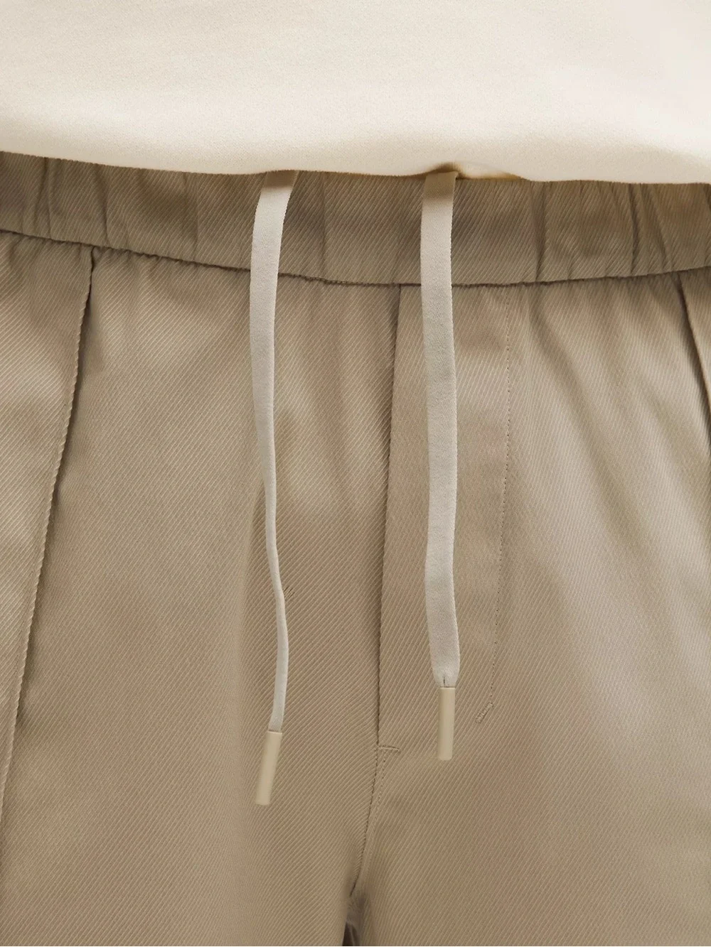 lululemon Cotton Twill Pintuck Pull-On Pant Regular in Sheer Oak Size L